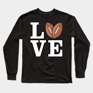 I Love American Football Long Sleeve T-Shirt